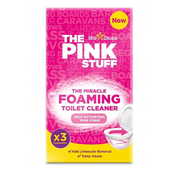 Порошок для чищення унітазу The Pink Stuff — миючий засіб для унітазу з потужним піноутворенням