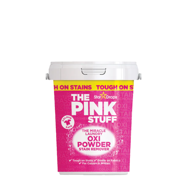 Засіб для виведення плям з кольорової тканини OXI Powder Stain Remover — The Pink Stuff